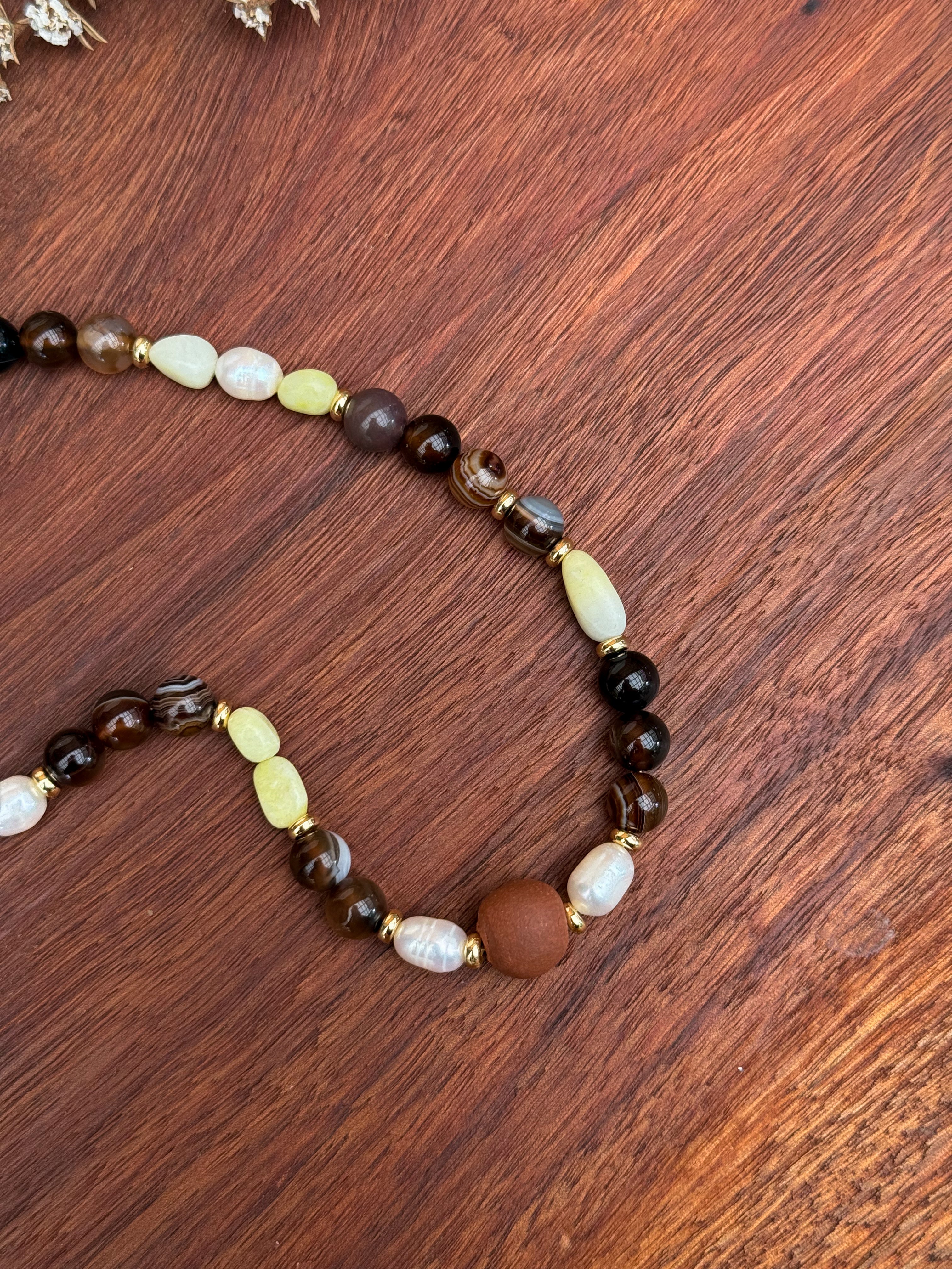 Moss & Bark Necklace