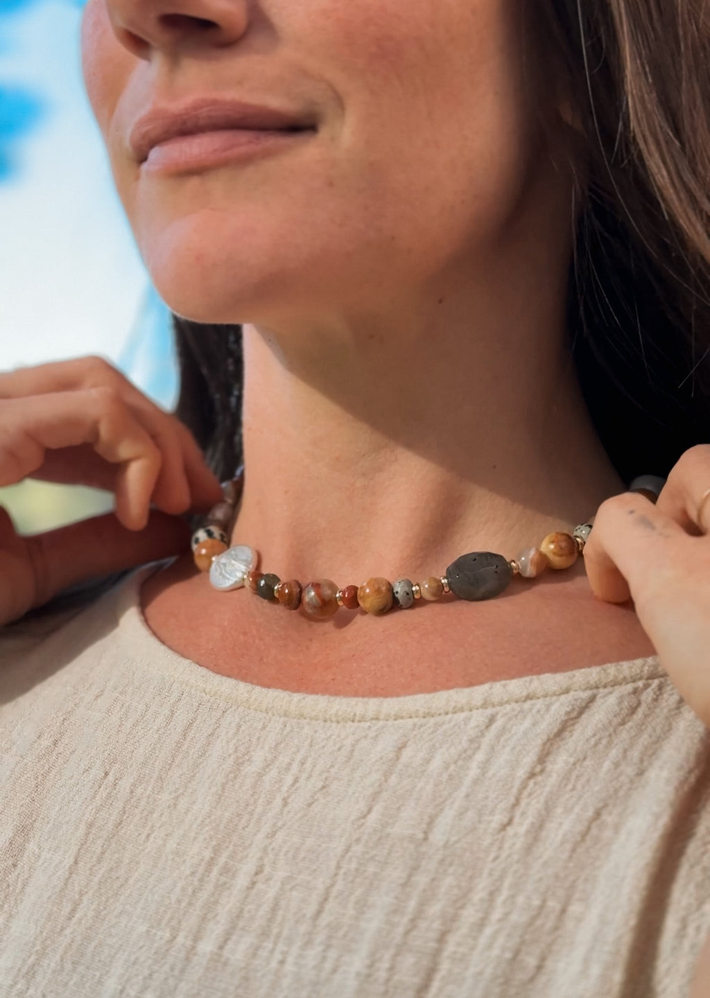 Golden Earth Necklace