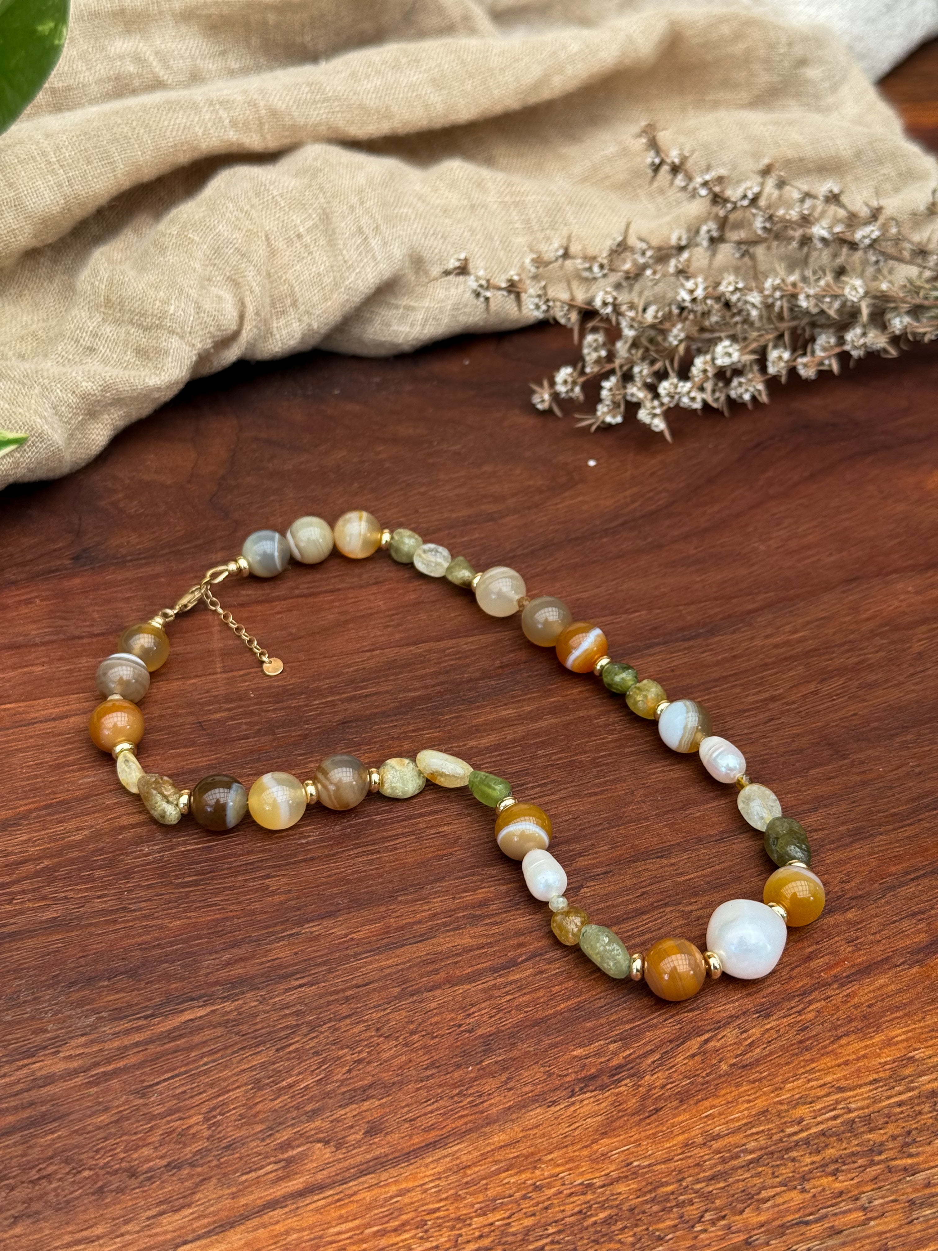 Rust & Fern Necklace